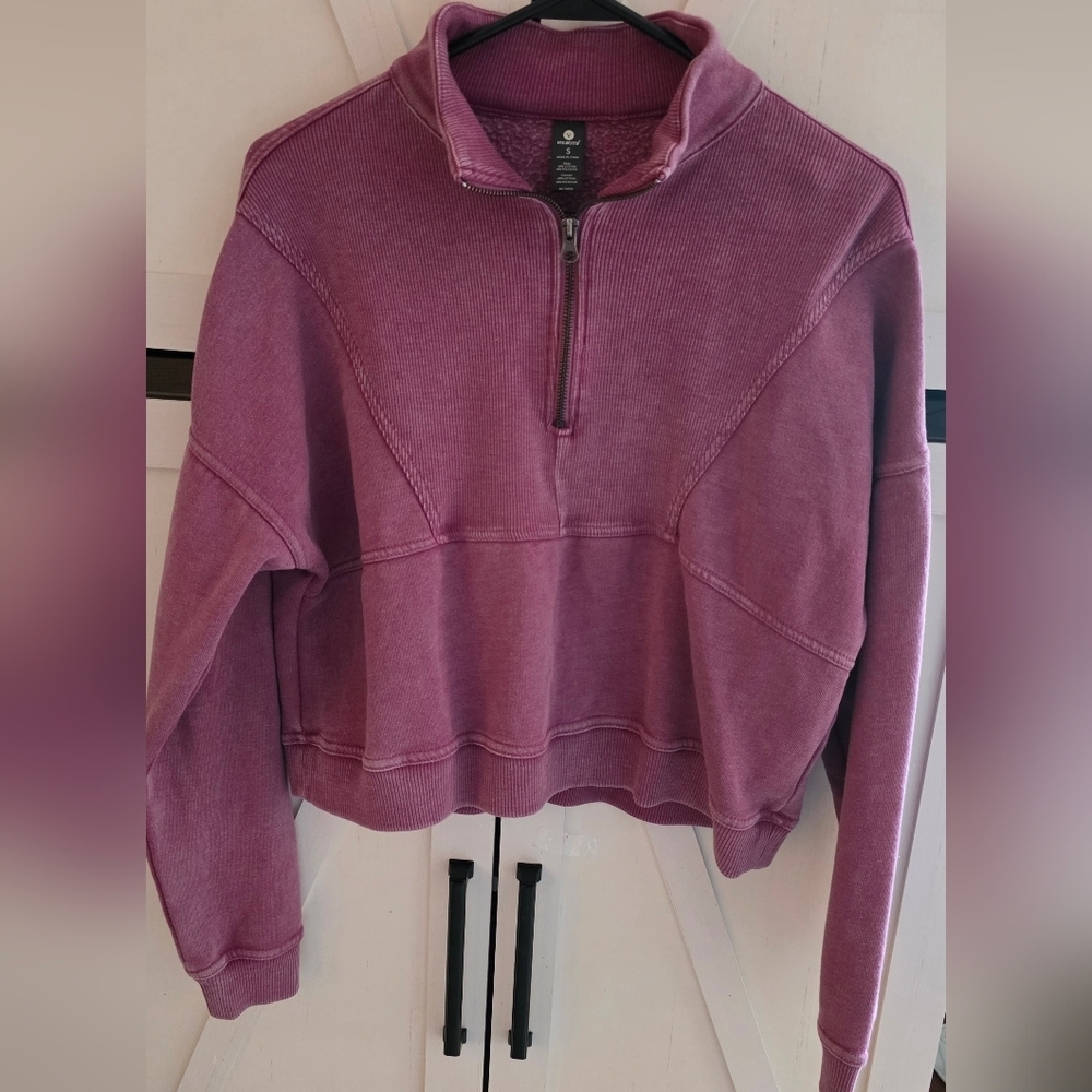 Velocity Women's Dusty Rose Quarter-Zip Hoodie